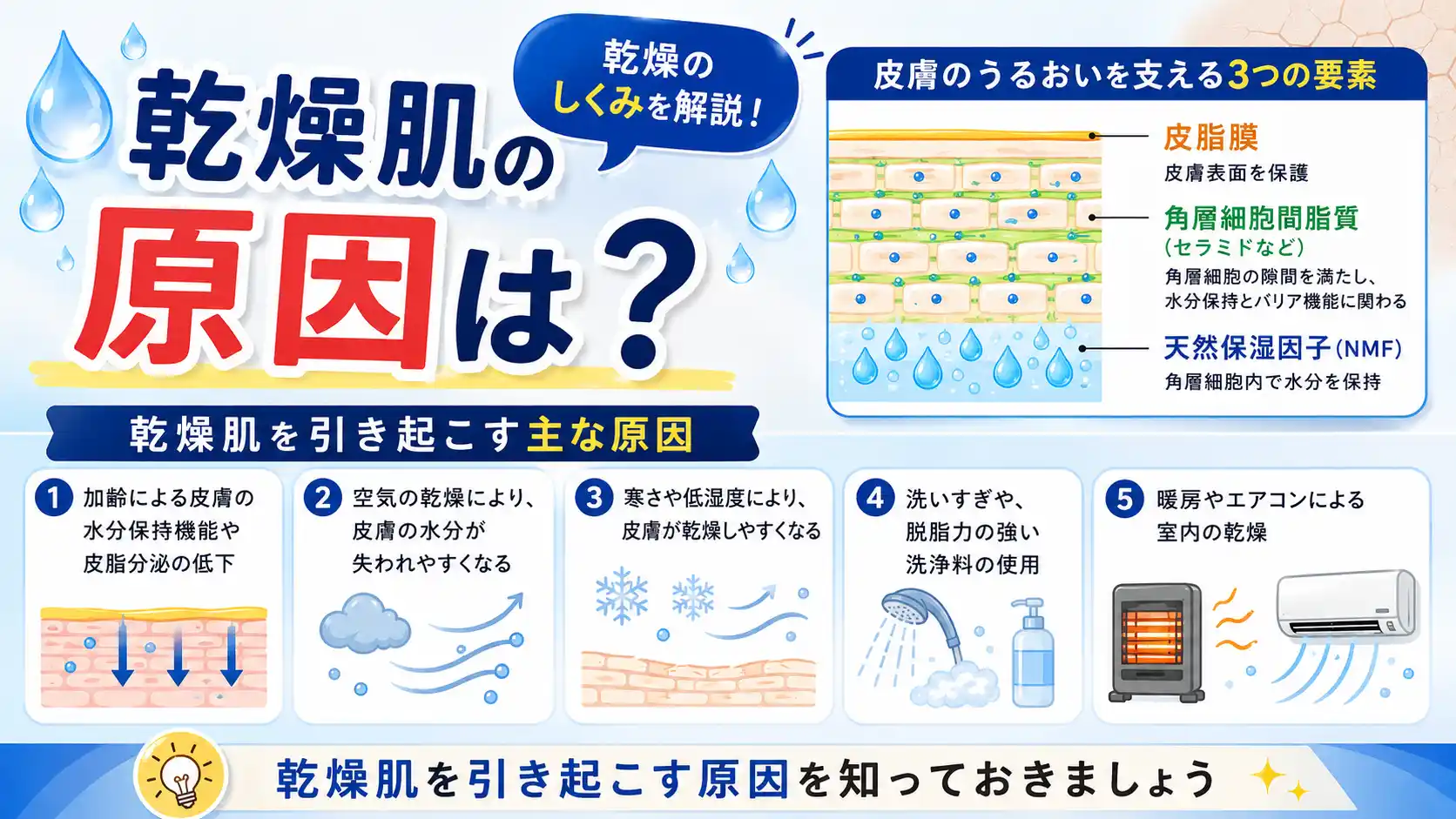 乾燥肌の原因は？のサムネイル